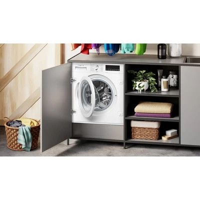 Bosch WIW28542EU Seri 8 beépíthető  elöltöltős mosógép, 8 kg, max. 1400 fordulat/perc, AquaStop