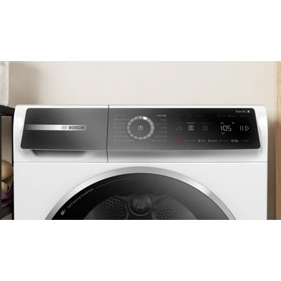 Bosch WQB246CNBY Serie 8 szárítógép, 9 kg,SelfCleaning öntisztító kondenzátor , IronAssist gőzprogram 