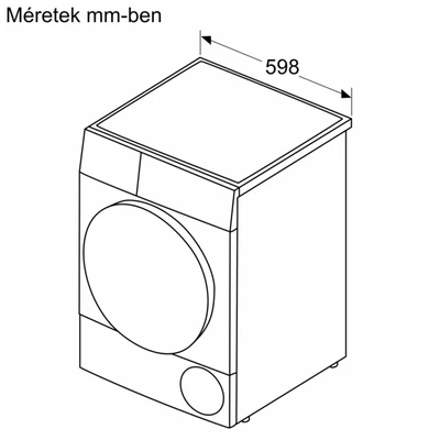 Bosch WQJ24200BY Serie6 szárítógép,9kg ,Fekete ajtó, EasyClean kondenzátor, AutoDry