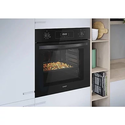 CANDY F ACDI Z600 L Sütő, elektromos, hőlégkeverés, 70 liter, gőztisztítás, A+ energiaosztály, fekete szín, Szé x Mé x Ma (mm) 595X595X568