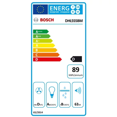 Bosch DHL555BMS serie 4 Kürtős páraelszívó, 53 cm