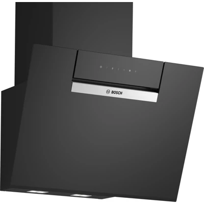 Bosch DWK67FN60, Falra szerelhető páraelszívó, 60 cm, Fekete üveg, Fekete,  Serie 4