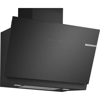 Bosch DWK81AN60, Falra szerelhető páraelszívó, 80 cm, Fekete üveg, Fekete, Serie 8