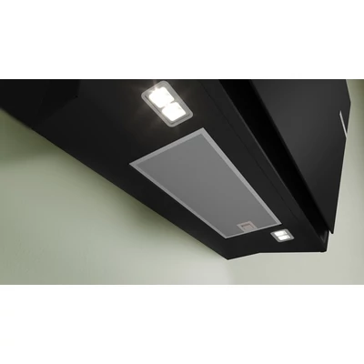 Bosch DWK81AN60, Falra szerelhető páraelszívó, 80 cm, Fekete üveg, Fekete, Serie 8