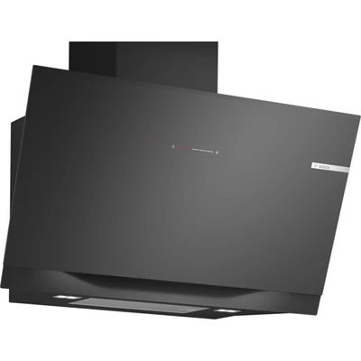 Bosch DWK91LT60, Falra szerelhető páraelszívó, 90 cm, Fekete üveg, Fekete,  Serie 8