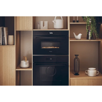 Haier H38DMWID26NB beépített, mikrohullámú sütő + grill funkció, 34 literes, fekete