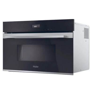 Haier H38DMWID26NX beépített, mikrohullámú sütő + grill funkció, 34 literes, inox