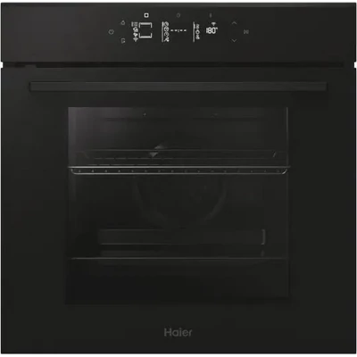Haier H6 ID25G3YTB beépíthető sütő,hőlégbefúvás, 78 liter, pirolitikus + hidrolitikus, 19 funkció, távezzérlés és extra tartalom (WiFi), energiaosztály A++, fekete szín, M x M x S (mm) 595X595X568