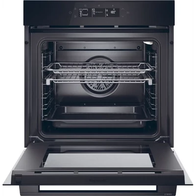 Haier H6 ID25G3YTB beépíthető sütő,hőlégbefúvás, 78 liter, pirolitikus + hidrolitikus, 19 funkció, távezzérlés és extra tartalom (WiFi), energiaosztály A++, fekete szín, M x M x S (mm) 595X595X568
