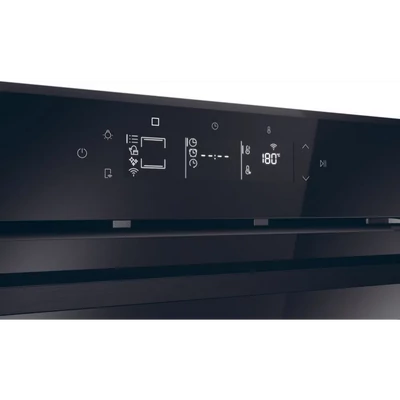 Haier H6 ID25G3YTB beépíthető sütő,hőlégbefúvás, 78 liter, pirolitikus + hidrolitikus, 19 funkció, távezzérlés és extra tartalom (WiFi), energiaosztály A++, fekete szín, M x M x S (mm) 595X595X568