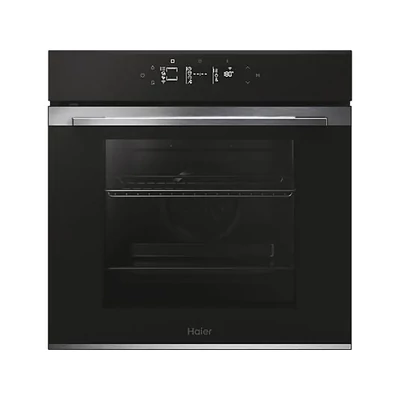 Haier H6 ID25G3YTX beépíthető sütő,hőlégbefúvás, 78 liter, pirolitikus + hidrolitikus, 19 funkció, távezzérlés és extra tartalom (WiFi), energiaosztály A++, rozsdamentes acél szín, M x M x S (mm) 595X595X568