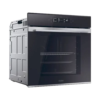 Haier H6 ID25G3YTX beépíthető sütő,hőlégbefúvás, 78 liter, pirolitikus + hidrolitikus, 19 funkció, távezzérlés és extra tartalom (WiFi), energiaosztály A++, rozsdamentes acél szín, M x M x S (mm) 595X595X568
