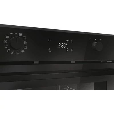 Haier H6 ID2P3B3EHTB ID series 2, beépíthető sütő, hőlégbefúvás, 78 liter, hidrolitikus, 11 funkció, távvezérlés és extra tartalom (WiFi),