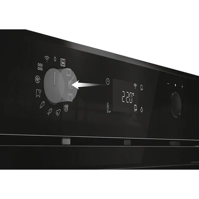 Haier H6 ID2P3B3EHTB ID series 2, beépíthető sütő, hőlégbefúvás, 78 liter, hidrolitikus, 11 funkció, távvezérlés és extra tartalom (WiFi),