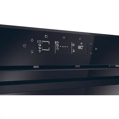 Haier H6 ID46G3YTB, ID Series 4 beépíthető sütő,hőlégbefúvás, 78 liter, pirolitikus + hidrolitikus, 20 funkciók, távezzérlés és extra tartalom (WiFi), energiaosztály A++, fekete szín, 