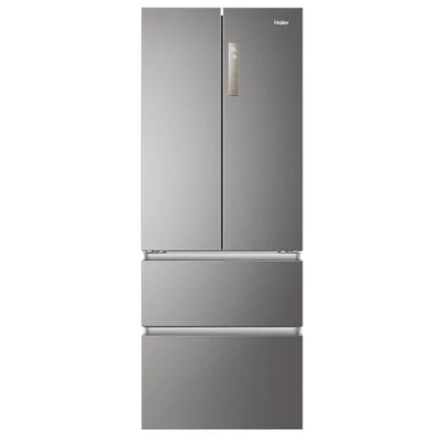 Haier HB17FPAAA szabadon álló, 4 ajtós, No Frost, világítás LED, energiaosztály E, platina inox, M x M x S (mm) 700x675x1900