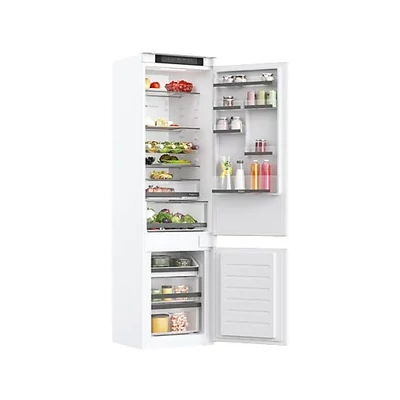 Haier HBW5519E kombi hűtőszekrény,beépíthető, 2 ajtós, világítás LED, energiaosztály E, fehér szín,281liter