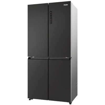 Haier HCR3818ENPT szabadon álló, 4 ajtós, No Frost, világítás LED, energiaosztály E, fekete szín, M x M x S (mm) 833x650x1815