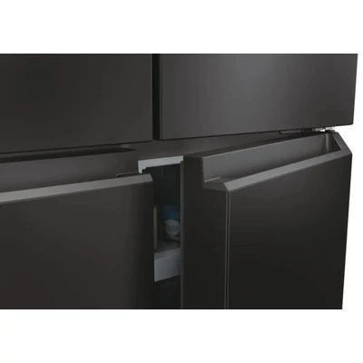 Haier HCR3818ENPT szabadon álló, 4 ajtós, No Frost, világítás LED, energiaosztály E, fekete szín, M x M x S (mm) 833x650x1815
