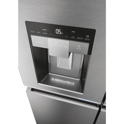 Haier HCR7918EIMP Cube  Többajtós Hűtőszekrény,szabadon álló, 4 ajtós, No Frost, világítás LED, energiaosztály E, platina inox, M x M x S (mm) 908x750x1775 