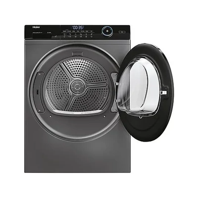 Haier HD80-A3959R-S szárítógép szabadon álló, 8 Kg, inverteres hőszivattyú, antracit