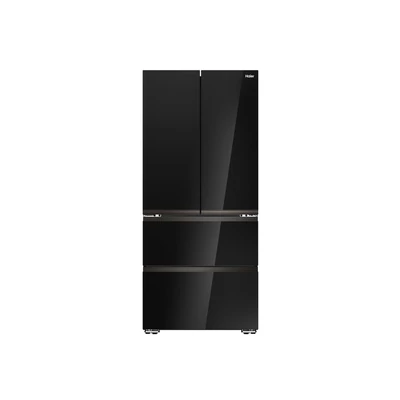 Haier HFKR7819DNGB fekete üveg alulfagyasztós hűtőszerkény, My Zone , No Frost
