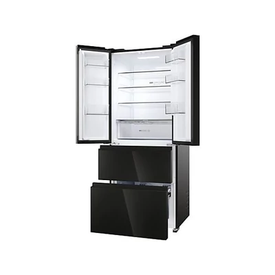 Haier HFR3718ENGB szabadonálló francia ajtós hűtőszerkény, No Frost, LED világítás,  Szé x Mé x Ma (mm) 700x688x1775