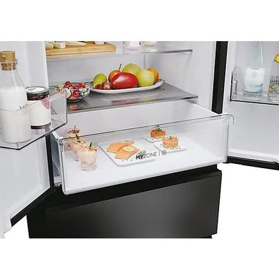 Haier HFR3718ENGB szabadonálló francia ajtós hűtőszerkény, No Frost, LED világítás,  Szé x Mé x Ma (mm) 700x688x1775