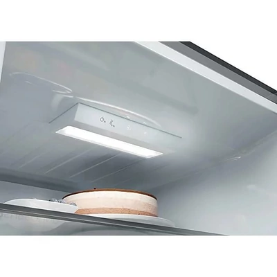 Haier HTR3620ENMG szabadonálló alulfagyasztós hűtőszerkény, 3 ajtós, LED világítás,Direct Access fiókrendszer