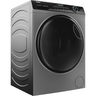 Haier HW80-B14959S8U1S előltöltős mosógép szabadon álló, 8 Kg, 1400 ford./perc, Motor Direct Motion, energiaosztály A, antractiszürke, M xM x S (cm) 60x58x85