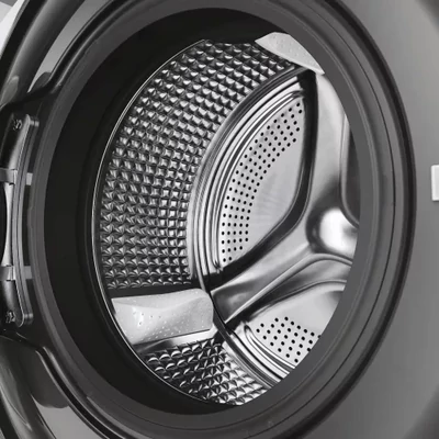 Haier HW80-B14959S8U1S előltöltős mosógép szabadon álló, 8 Kg, 1400 ford./perc, Motor Direct Motion, energiaosztály A, antractiszürke, M xM x S (cm) 60x58x85