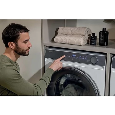 Haier HW80-B14367TU1-S Keskeny elöltöltős mosógép, 8 Kg, 1400 ford./perc, 14 program