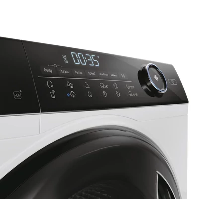 Haier HW80-B14959TU1-S Keskeny elöltöltős mosógép,  8 Kg, 1400 ford./perc, Direct Motion motor,