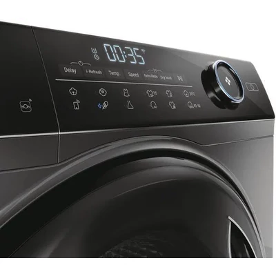 Haier HWD80-B14959S8U1S Szabadon álló, Mosó-szárítógép, 8 / 5 Kg, 1400 ford./perc, Motor Direct Motion, Mosás-szárítás energiaosztály D, antracitszürke szín