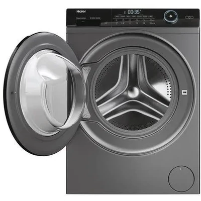 Haier HWD80-B14959S8U1S Szabadon álló, Mosó-szárítógép, 8 / 5 Kg, 1400 ford./perc, Motor Direct Motion, Mosás-szárítás energiaosztály D, antracitszürke szín