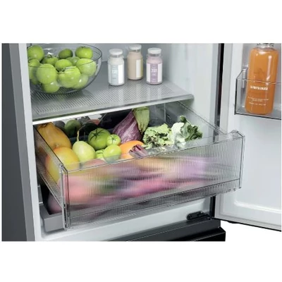 Haier HTR3518ENMX  alulfagyasztós hűtőszerkény, 55x63x185 cm, No Frost