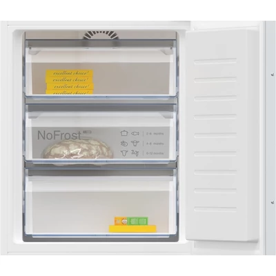 Neff KI7867FE0 N50 beépíthető alulfagyasztós hűtőszekrény,NoFrost ,FreshSafe1,184+76 l,177 cm,