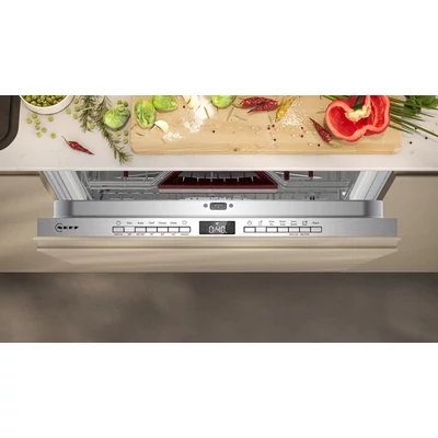 Neff S255ECX15E teljesen beépíhető mosogatógép, XXL magas. 14 teríték , OpenDry szárítás, TimeLight, Home Connect