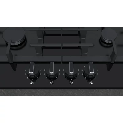 Neff T26CS49S0 gáz főzőlap edzett üveg felületen,lameSelect , öntöttvas edénytartó rács