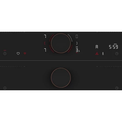 Neff V68YYX4B0  főzőlap beépített páraelszívóval, 80cm , Matt Design felület (karcálló),Flex Design kialakítás 