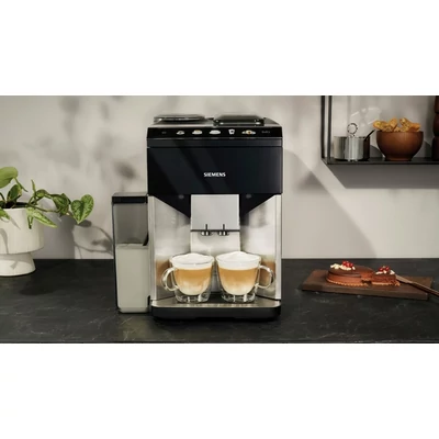 Siemens TQ515R03 automata kávéfőző, EQ500 integral, Nemesacél, Zongorafekete