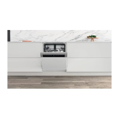 Whirlpool WBC3C26X félig integrált mosogatógép, Inox, 60 cm