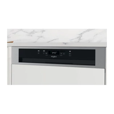Whirlpool WBC 3C34 PF X félig integrált mosogatógép, Inox szín, 60 cm