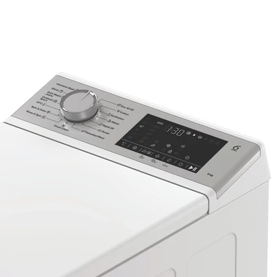 Whirlpool TW622DSFCEE felültöltős mosógép, 6 kg kapacitás, B energiaosztály, 1200 fordulat/perc