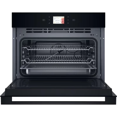 Whirlpool WCW9O7PHTSB  beépíthető prémium kompakt sütő-mikro, fekete üveg, 53 liter űrtartalom