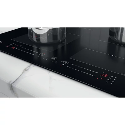 Whirlpool WFS8865NE indukciós főzőlap zónánkénti Premium Slider vezérlés FLexi Oval zóna 6. Érzék 60cm 7,2kW