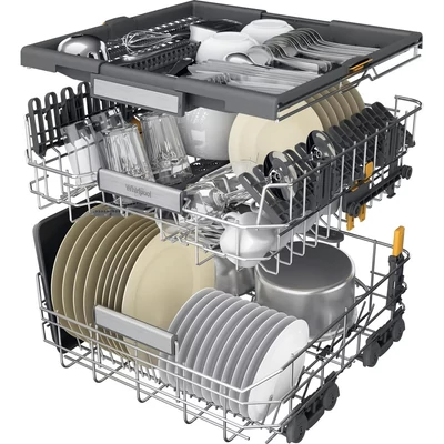 Whirlpool WH 7IA115B2M3TUS0 teljesen beépíthető mosogatógép, 15 teríték , PowerClean Pro, NaturalDry szárítási rendszer