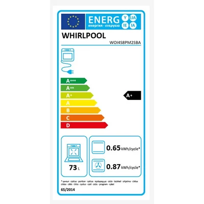 Whirlpool WOI4S8PM2SBA beépíthető elektromos sütő fekete 