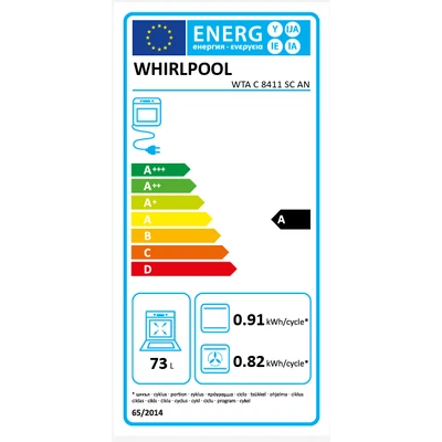 Whirlpool WTAC8411SCAN Beépíthető rusztikus elektromos sütő, A+, 73l, 