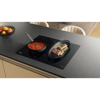 Whirlpool WTX6019DCF beépíthető indukciós főzőlap,Clean Protect üvegkerámia felület, összekapcsolható zónák vízszintesen és függőlegesen 